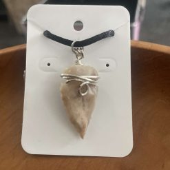 Handmade wire wrapped stone pendant necklace