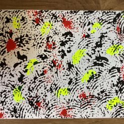 Real Abstract Art Painting on Canvas 25cm x 20cm Unique