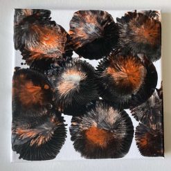 Real abstract art painting on canvas 20cm x 20cm unique