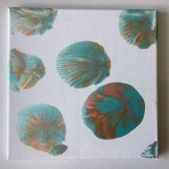 Real abstract art painting on canvas 20cm x 20cm unique
