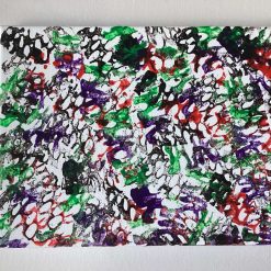 Real abstract art painting on canvas 25cm x 20cm