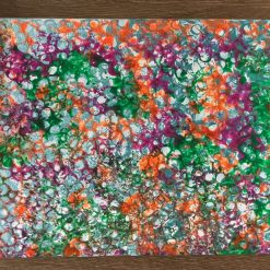 Real Abstract Art Painting on Canvas 25cm x 20cm Unique