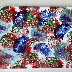 Real abstract art painting on canvas 25cm x 20cm