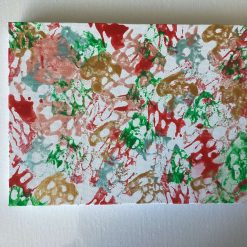 Real abstract art painting on canvas 18cm x 13cm unique