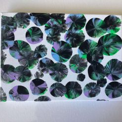 Real abstract art painting on canvas 18cm x 13cm unique