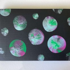 Real abstract art painting on canvas 18cm x 13cm unique