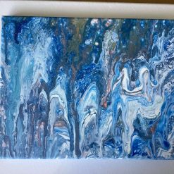 Real abstract art painting on canvas 25cm x 20cm unique