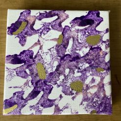 Real abstract art Painting on canvas 9cm x 9cm Unique