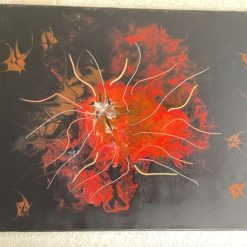 Real abstract art painting on canvas 40cm x 30cm unique