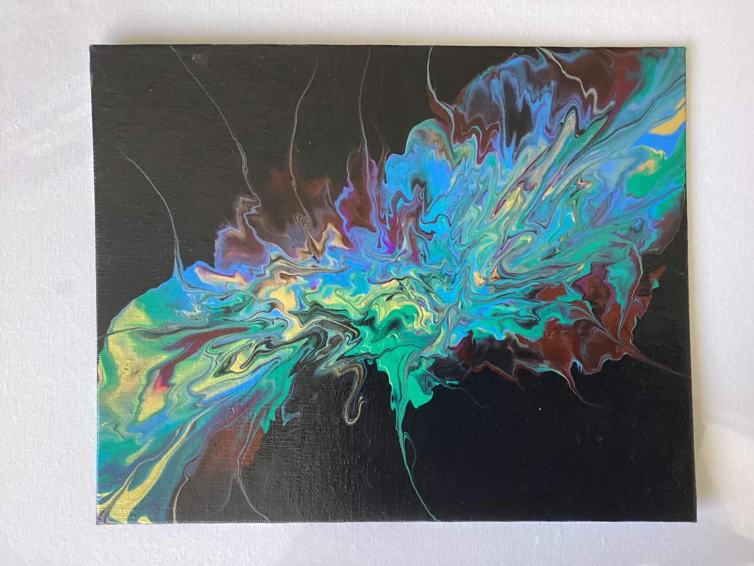 Real abstract art painting on board 25cm x 20cm unique Real abstract art painting on board 25cm x 20cm unique