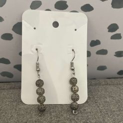 Handmade mesh ball earrings