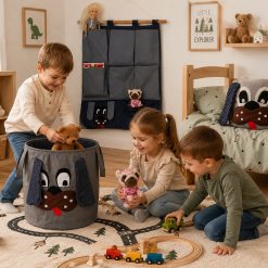 Toy Storage Bin | Nursery Organizer, Large Fabric Basket