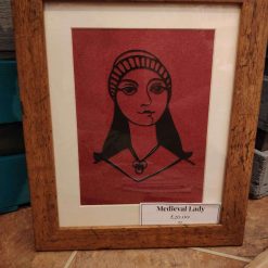 Medieval Lady Paper Cutting