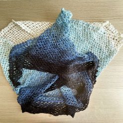 Shawl/Wrap - Crochet - 'Twighlight Cascade Mesh' - Triangular - Cotton 1 Shawl/Wrap - Crochet - 'Twighlight Cascade Mesh' - Triangular - Cotton 1