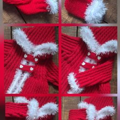Hand knitted Christmas outfit