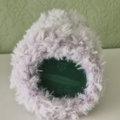Hand Knitted Luxurious Faux Fur Dog Snood neck size 10"