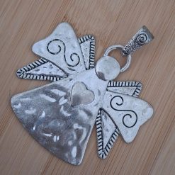 Large tibetan silver Angel pendant