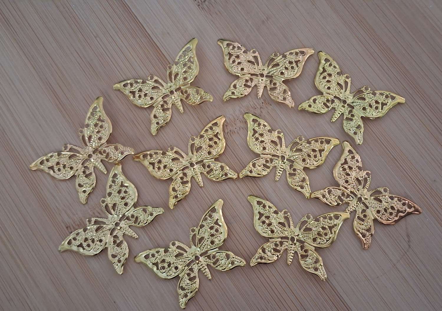 Gold colour butterfly charms Gold colour butterfly charms