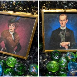 Pouncer and Charles The Box of Delights Inspired hanging decorations 2 Pouncer and Charles The Box of Delights Inspired hanging decorations 2
