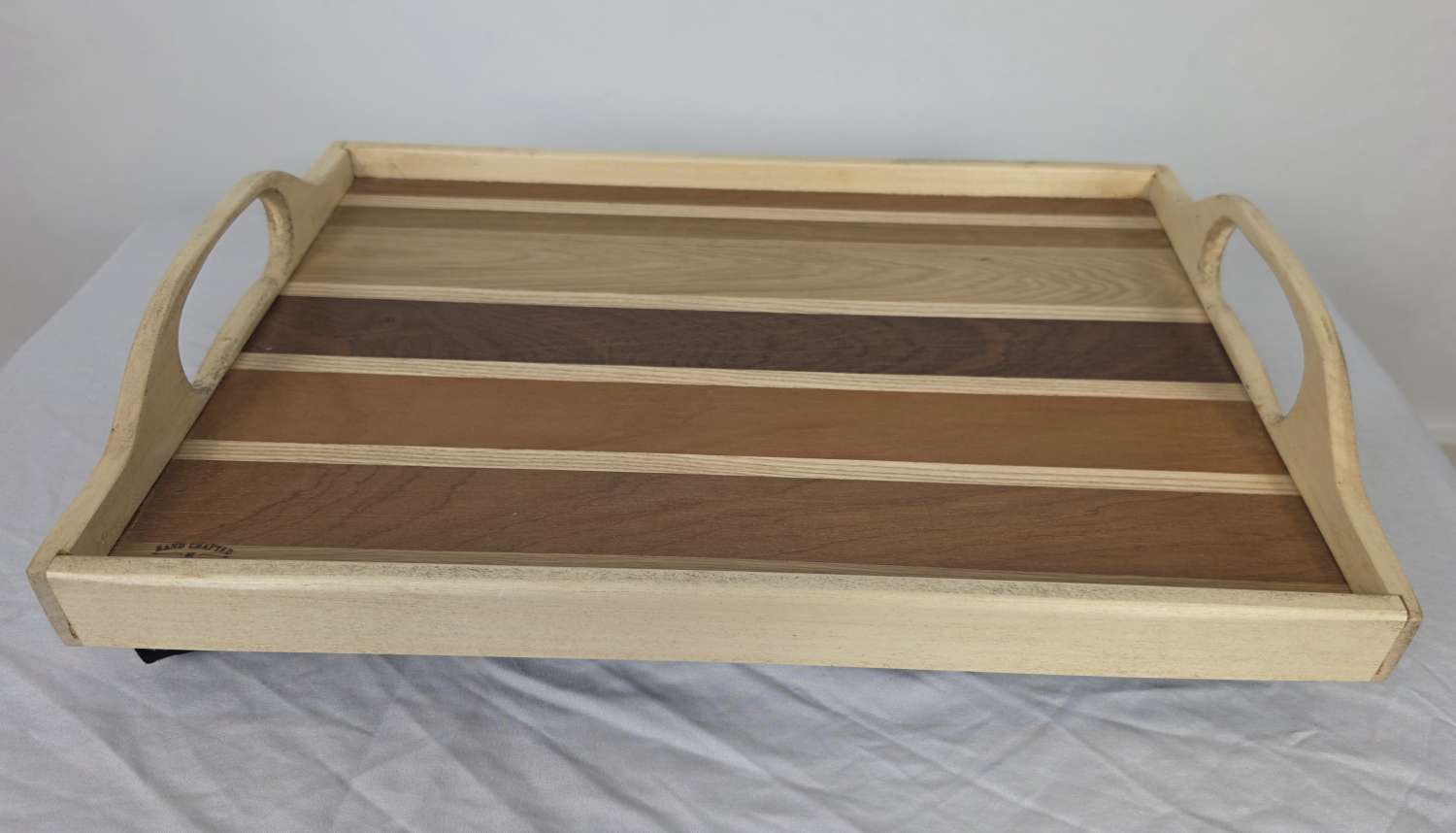 Handmade Reclaimed Wood Serving Tray – Cushioned Base – One-of-a-Kind Wooden Tray Handmade Reclaimed Wood Serving Tray – Cushioned Base – One-of-a-Kind Wooden Tray
