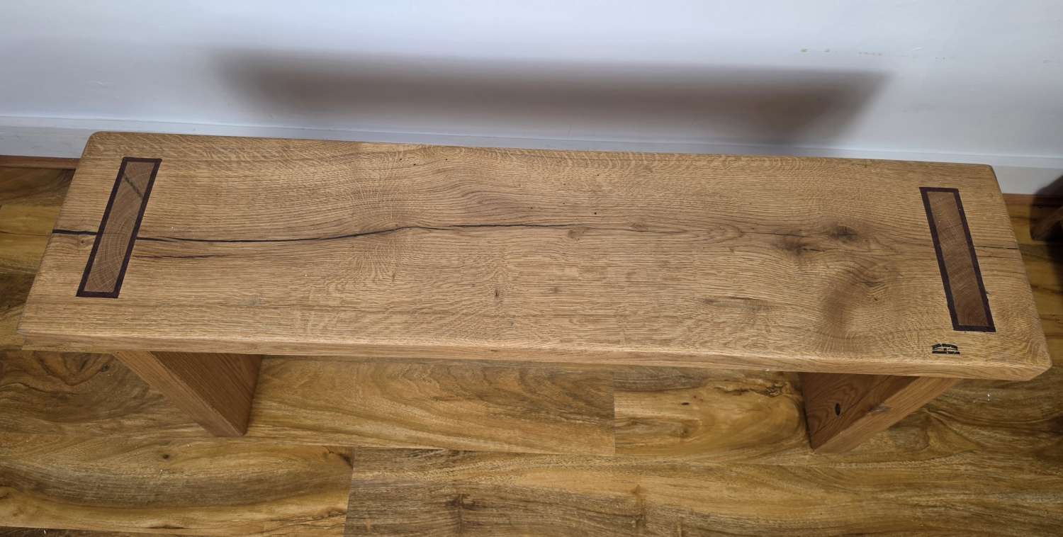 Reclaimed Solid Oak Mudroom Bench – Handmade Rustic Hallway Seat Reclaimed Solid Oak Mudroom Bench – Handmade Rustic Hallway Seat