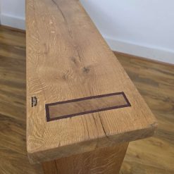 Reclaimed Solid Oak Mudroom Bench – Handmade Rustic Hallway Seat 1 Reclaimed Solid Oak Mudroom Bench – Handmade Rustic Hallway Seat 1