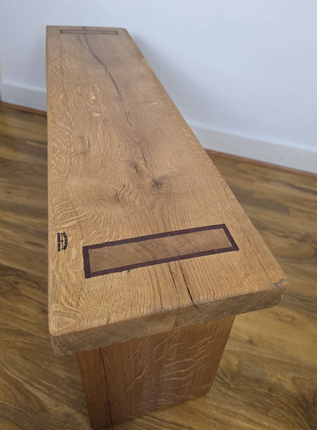 Reclaimed Solid Oak Mudroom Bench – Handmade Rustic Hallway Seat Reclaimed Solid Oak Mudroom Bench – Handmade Rustic Hallway Seat