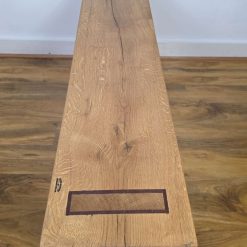 Reclaimed Solid Oak Mudroom Bench – Handmade Rustic Hallway Seat 2 Reclaimed Solid Oak Mudroom Bench – Handmade Rustic Hallway Seat 2