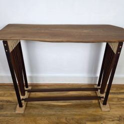 Handmade Reclaimed Hard Wood Console Table – Rustic Hallway / Entryway Table – One of a Kind 3