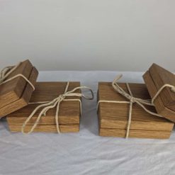Handmade Rustic Hard WoodCoasters – Set of 2