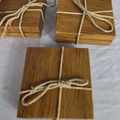 Handmade Rustic Hard WoodCoasters – Set of 2 1 Handmade Rustic Hard WoodCoasters – Set of 2 1