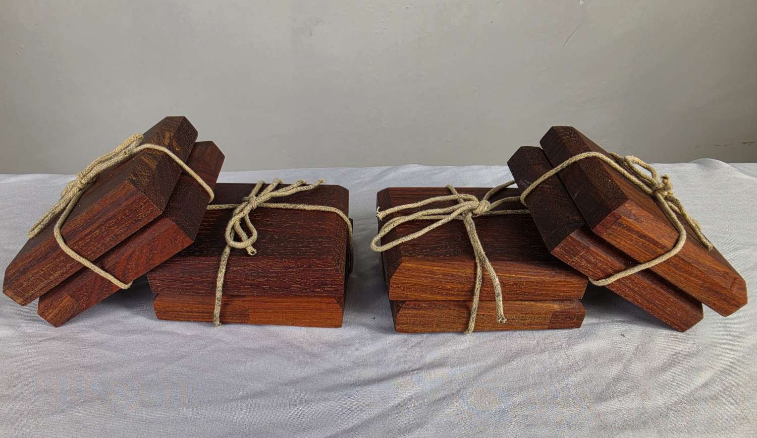 Handmade Rustic Hard WoodCoasters – Set of 2 Handmade Rustic Hard WoodCoasters – Set of 2