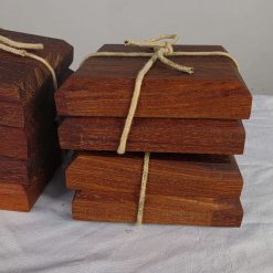Handmade Rustic Hard WoodCoasters – Set of 2 1 Handmade Rustic Hard WoodCoasters – Set of 2 1