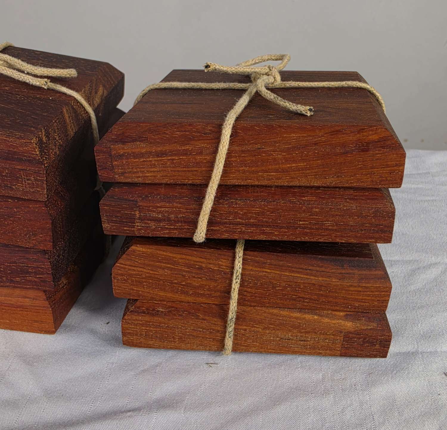 Handmade Rustic Hard WoodCoasters – Set of 2 Handmade Rustic Hard WoodCoasters – Set of 2