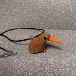 Kiwi bird pendant necklace