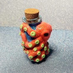 Octopus mini glass jar
