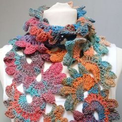Crochet Flower Scarf