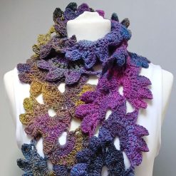 Crochet Flower Scarf