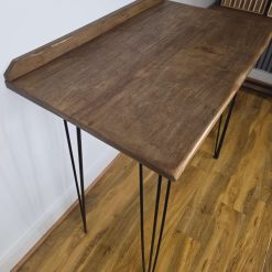 Handmade Rustic Wooden Breakfast Bar Table | Solid Wood Console Table | Hairpin Legs | Industrial Kitchen Table | Handmade in Wales 9