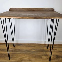 Handmade Rustic Wooden Breakfast Bar Table | Solid Wood Console Table | Hairpin Legs | Industrial Kitchen Table | Handmade in Wales 7