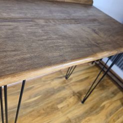 Handmade Rustic Wooden Breakfast Bar Table | Solid Wood Console Table | Hairpin Legs | Industrial Kitchen Table | Handmade in Wales 5