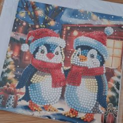 Completed diamond art greeting card