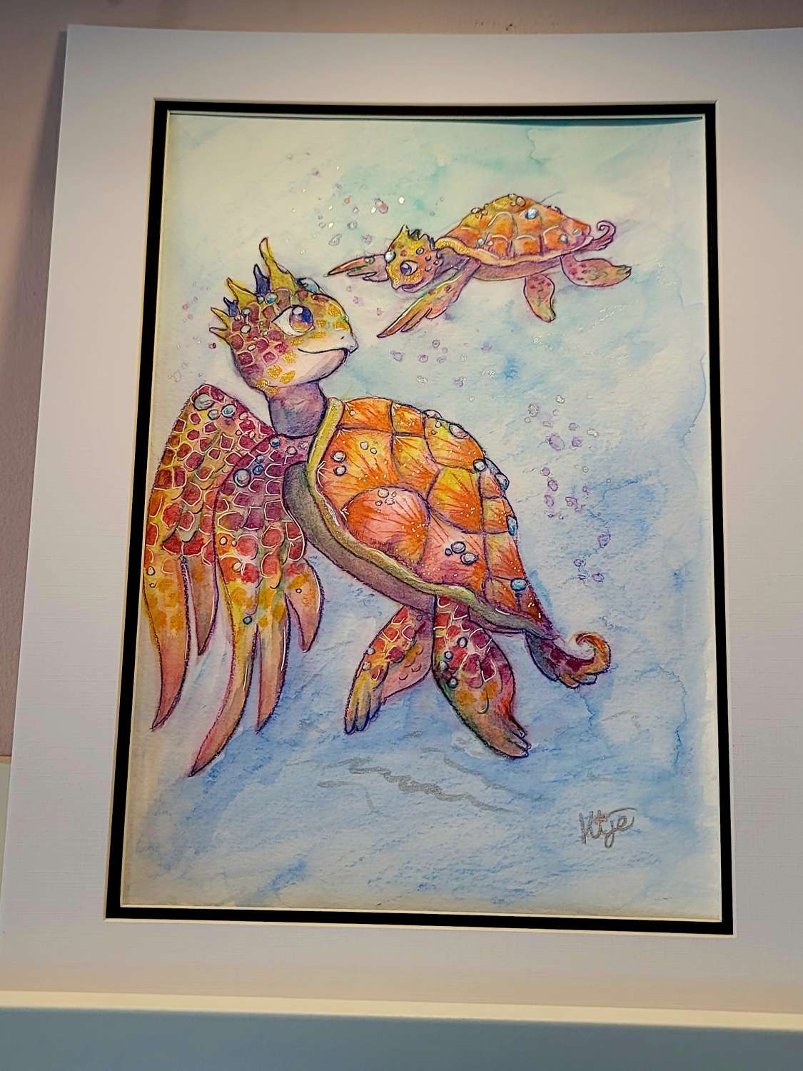 Reef Pearl Turtles - original painting Reef Pearl Turtles - original painting