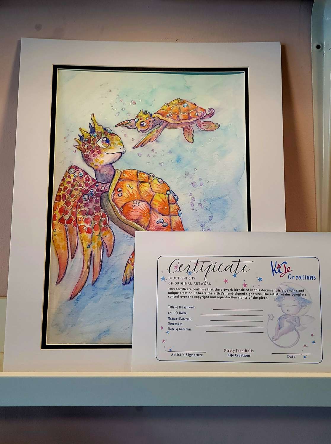 Reef Pearl Turtles - original painting Reef Pearl Turtles - original painting