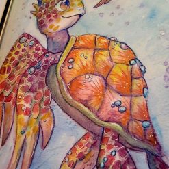 Reef Pearl Turtles - original painting 2 Reef Pearl Turtles - original painting 2