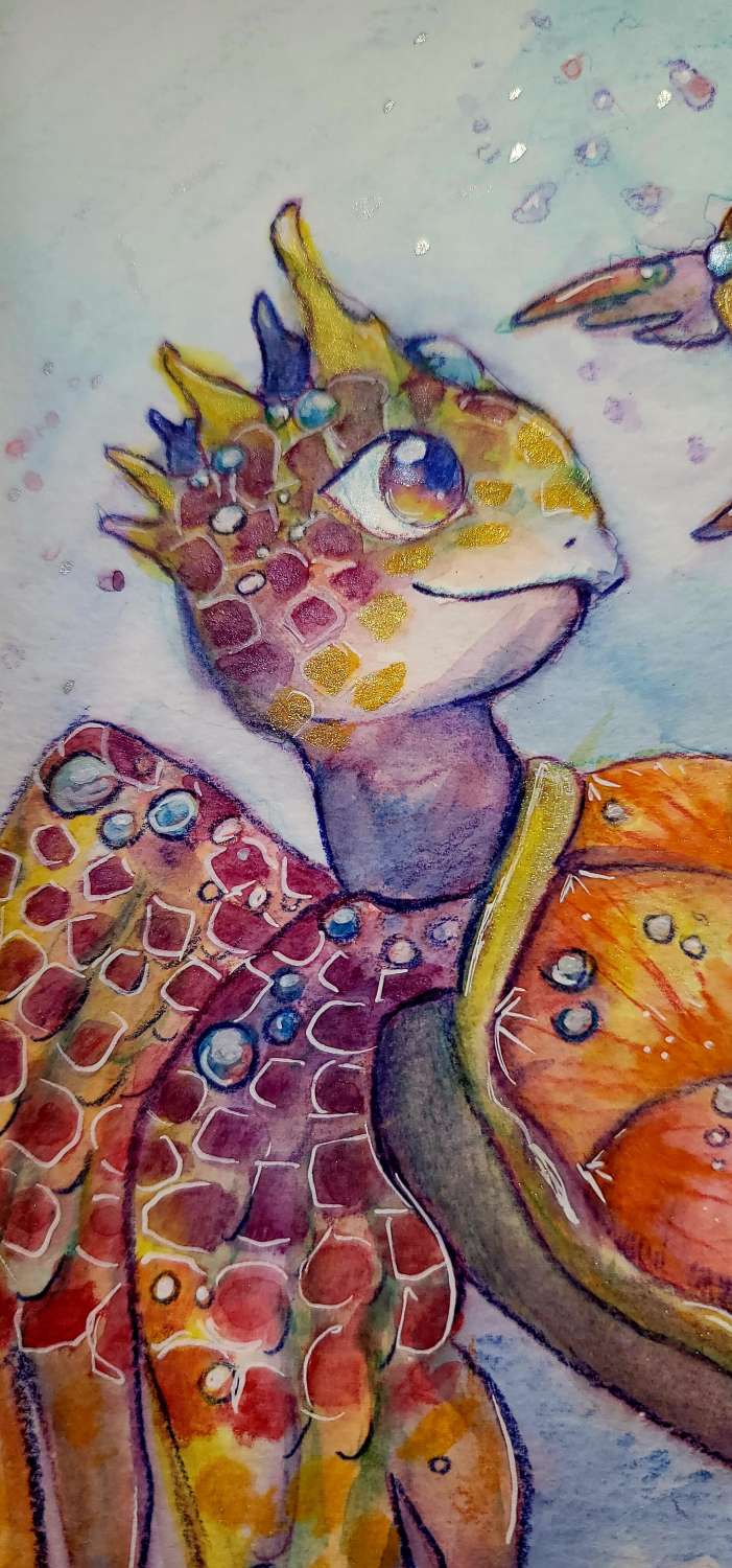 Reef Pearl Turtles - original painting Reef Pearl Turtles - original painting