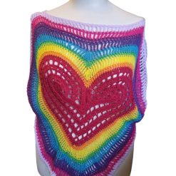 Rainbow heart top