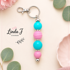 Hot Pink Beaded Pen – Handmade Gift