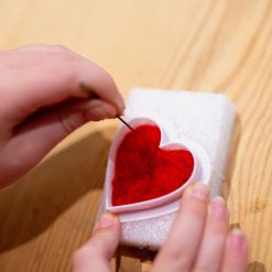 Needle Felting Hearts - Set of 4 8