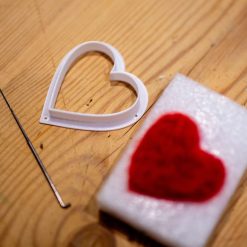 Needle Felting Hearts - Set of 4